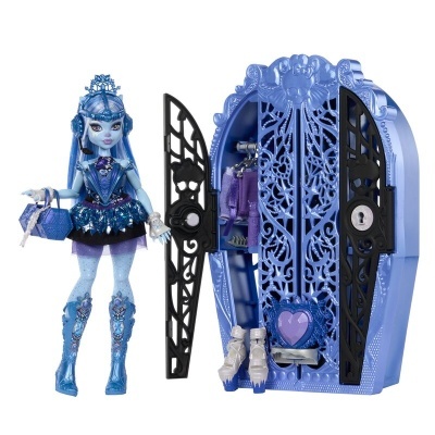Boneca Abbey Bominable + armário Monster High Skulltime Secrets