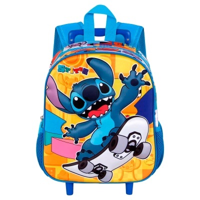 Trolley 3D Pré-Escolar Skater Stitch Disney 31cm