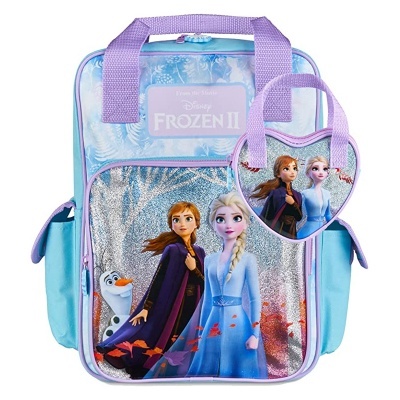 Mochila Escolar Frozen 2 + bolsinha