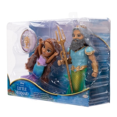 Conjunto de bonecas Disney The Little Mermaid em caixa transparente