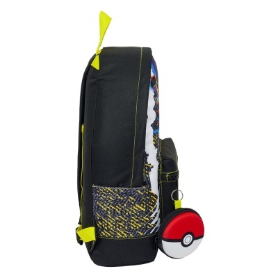 Mochila Escolar + porta-moedas Pokemon 40cm