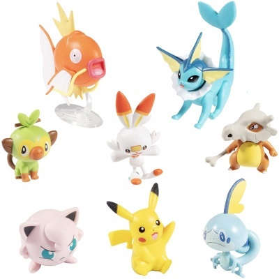 Pokémon conjunto de 8 figuras