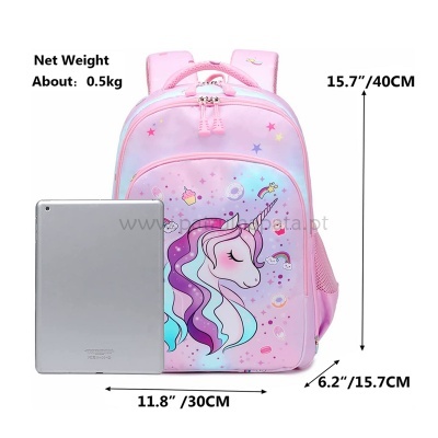 Pack Escolar Unicórnio Candy Pink