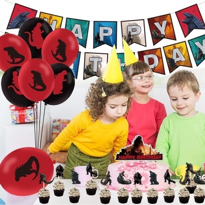 Kit aniversário Dinossauros Godzilla