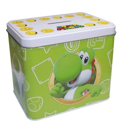Caneca de cerâmica + mealheiro Yoshi Super Mário Bros Nintendo