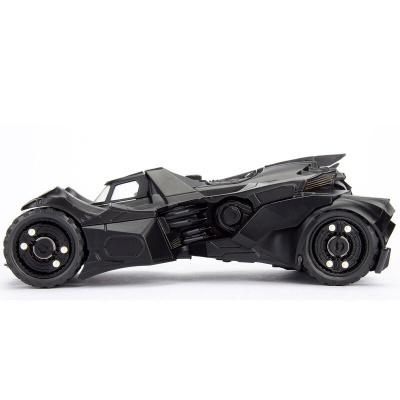 Blister figura + carro Batmobile metal Arkham Knight DC Comics