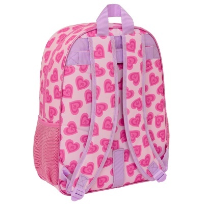 Mochila Escolar Love Barbie 42cm adaptável