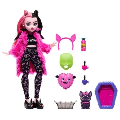 Boneca Draculaura Fiesta Pijama Monster High 25cm