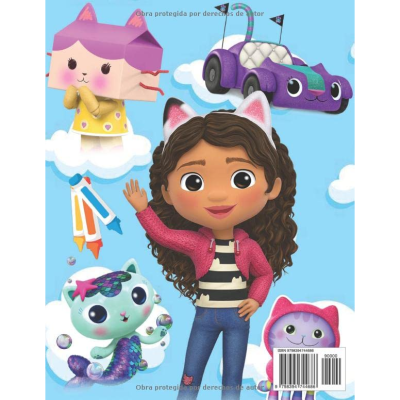 Livro de Pintar A Casa de Bonecas da Gabby - 72 páginas