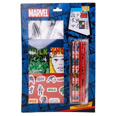 Set papelaria de pintar Avengers Marvel