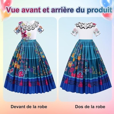 Fato Mirabel Encanto + acessórios + peruca