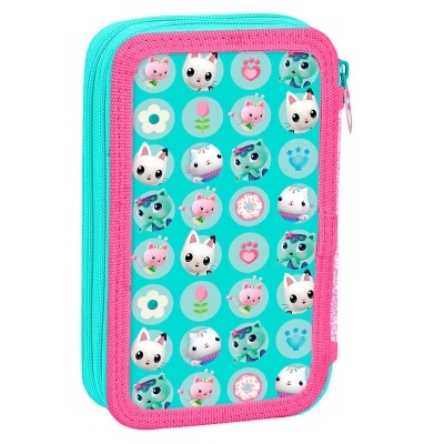 Estojo com material Gabby's Dollhouse duplo