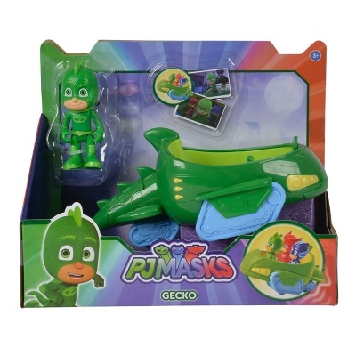 PJ Masks - Veículos + figuras Catboy / Corujinha / Gekko
