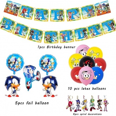 Kit aniversário Sonic