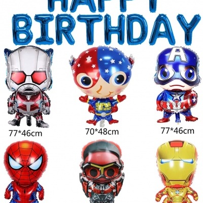 Kit Balões aniversário Avengers Super Heróis