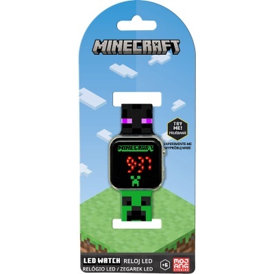Relógio digital Minecraft led