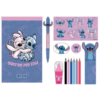 Set papelaria Stitch Disney