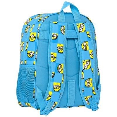 Mochila Escolar Minionstatic Minions adaptável 38cm