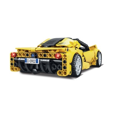 GIROS ENCAIXES 8+ TECHNIC RACING CAR PULLBACK AMARELO
