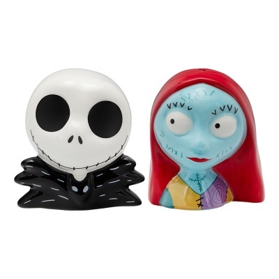 Saleiro e Pimenteiro Jack & Sally Pesadelo antes do natal Conjunto 7cm