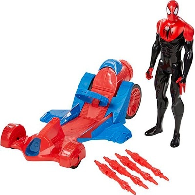 Figura Spiderman + veiculo Titan Hero Series Marvel