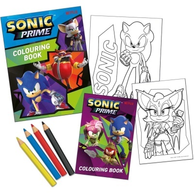 Livro de pintar Sonic Prime