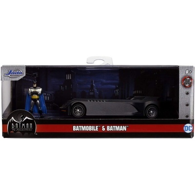 Set figura + carro Batmovil metal Batman DC Comics