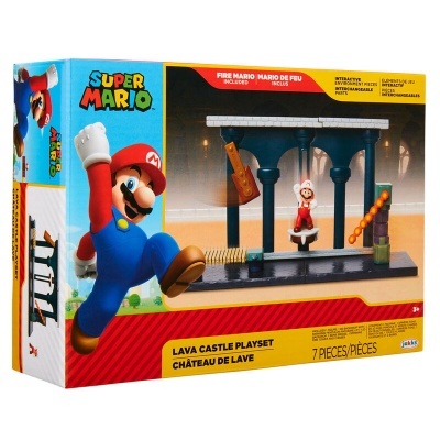 Playset Castelo de Lava Super Mário Nintendo