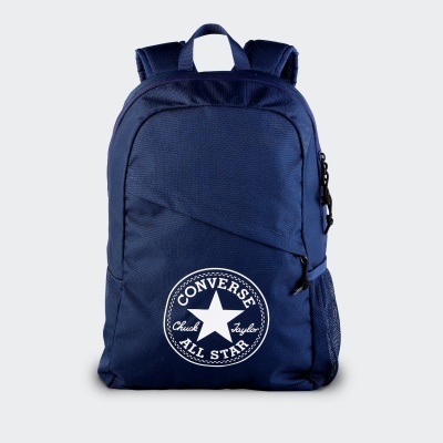 Mochila azul escuro Converse com logótipo branco e alças acolchoadas