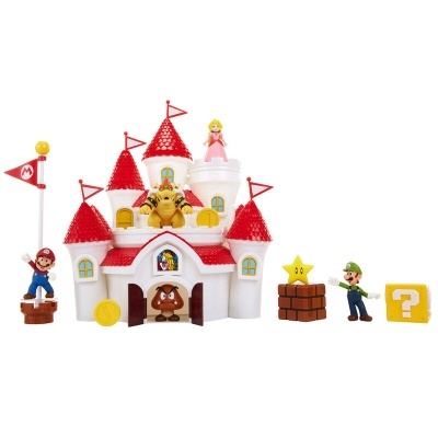 Playset Castelo Deluxe Reino Cogumelo Super Mario Bros