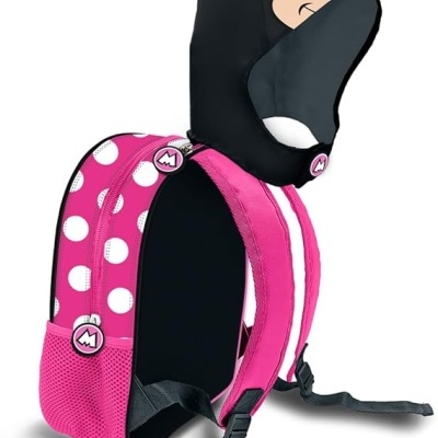 Mochila Pré-Escolar capuz Minnie Disney 31cm