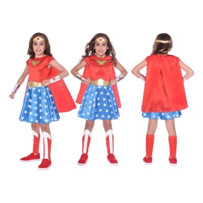 Fato de Wonder Woman comic para menina