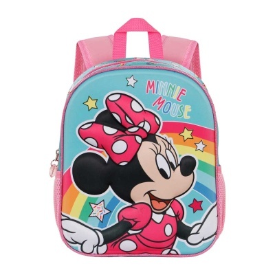 Mochila 3D Pré-Escolar Big Colors Minnie Disney 31 cm