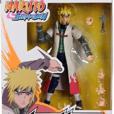 Figura Namikaze Minato Naruto Shippuden em embalagem com acessórios