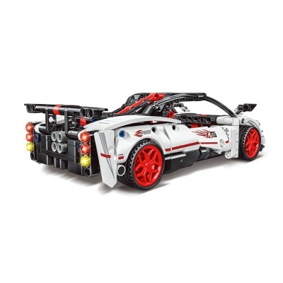 GIROS ENCAIXES 8+ TECHNIC RACING CAR PULLBACK BRANCO