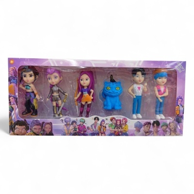 Conjunto bonecos K-Pop Demon Hunters -Guerreiras do K-Pop Boy Band