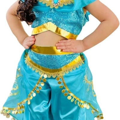 Fato de Jasmine com acessórios para menina - Aladdin