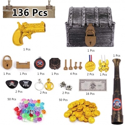 Artigos decorativos aniversário Piratas - Tesouro Pirata