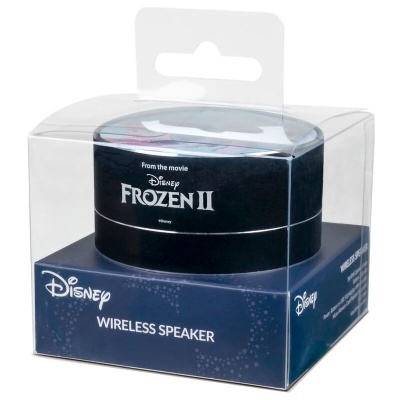 Coluna sem fios Disney Frozen II em embalagem plástica transparente