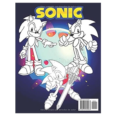 Livro de pintar Sonic