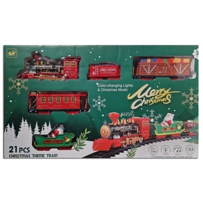 Pista de Comboios de Natal 21 peças