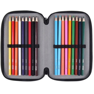 Estojo com material triplo Avengers