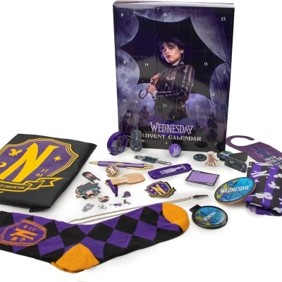 Calendário de advento infantil Wednesday Addams Vandinha
