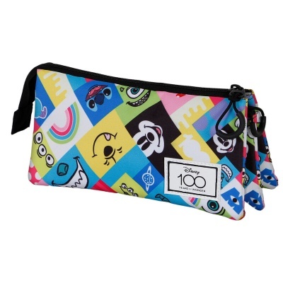 Porta-lápis Collage 100th Disney triplo