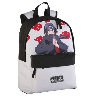 Mochila Escolar Sasuke Uchiha Naruto Shippuden 42cm adaptável