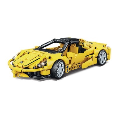 GIROS ENCAIXES 8+ TECHNIC RACING CAR PULLBACK AMARELO