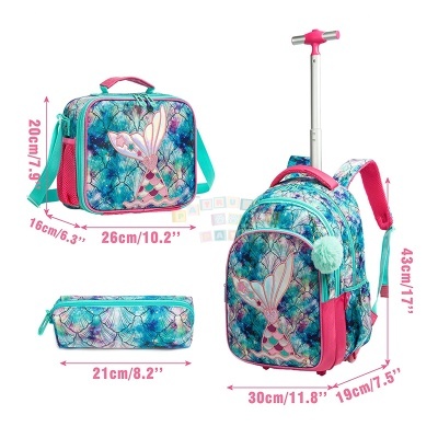 Conjunto Trolley Escolar Little Mermaid