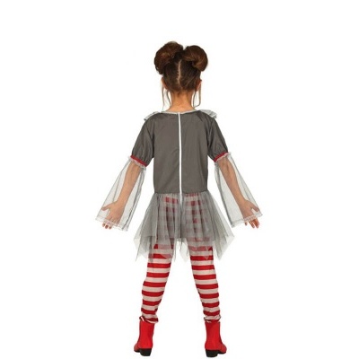 Fato de palhaço do medo para menina