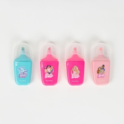 Conjunto de 4 marcadores / sublinhadores da Barbie