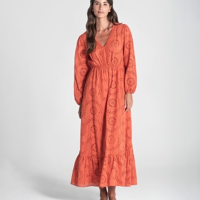 Vestido Bordado inglês